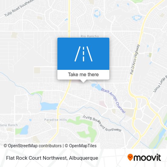 Flat Rock Court Northwest map