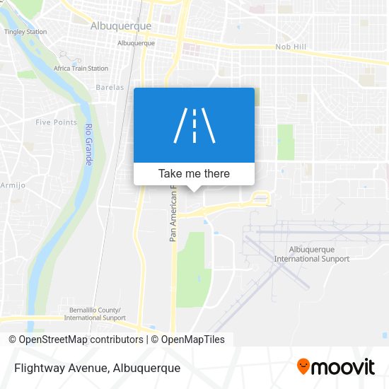 Flightway Avenue map