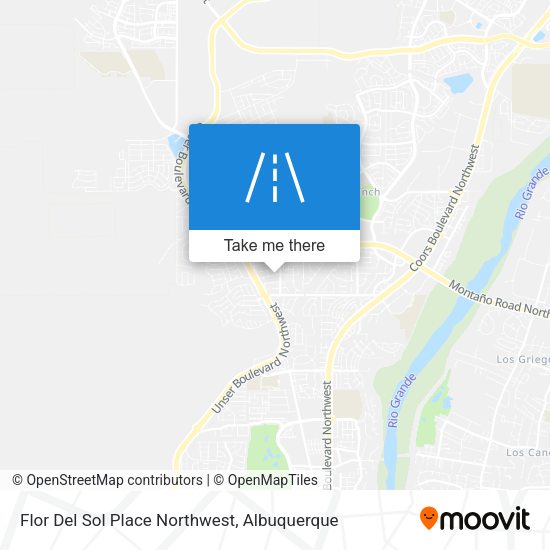 Flor Del Sol Place Northwest map