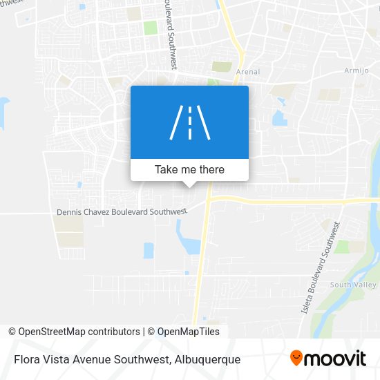 Flora Vista Avenue Southwest map