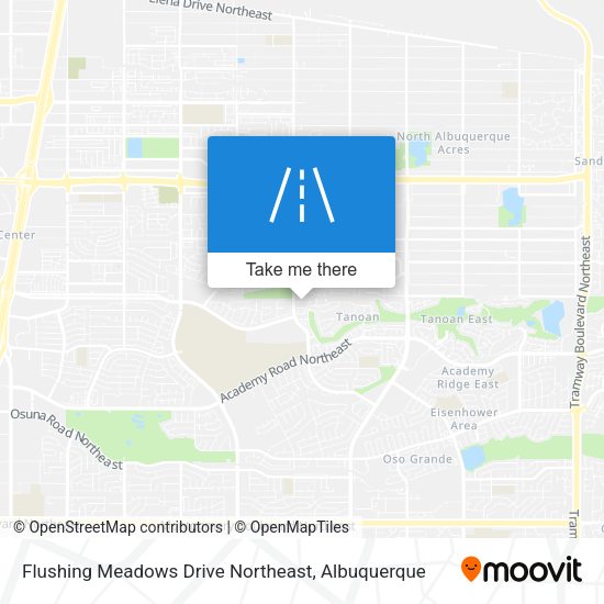 Flushing Meadows Drive Northeast map