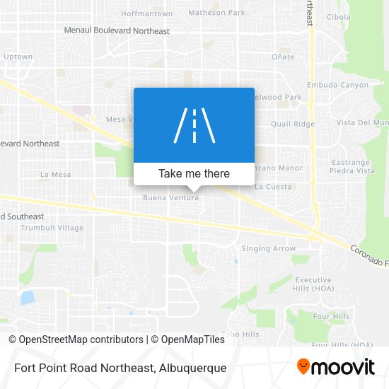 Mapa de Fort Point Road Northeast