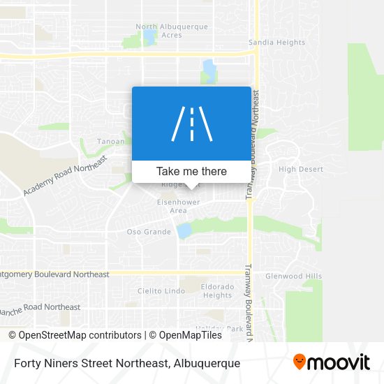 Mapa de Forty Niners Street Northeast