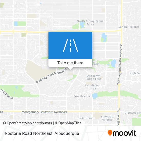 Fostoria Road Northeast map