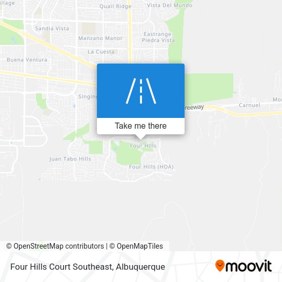 Four Hills Court Southeast map