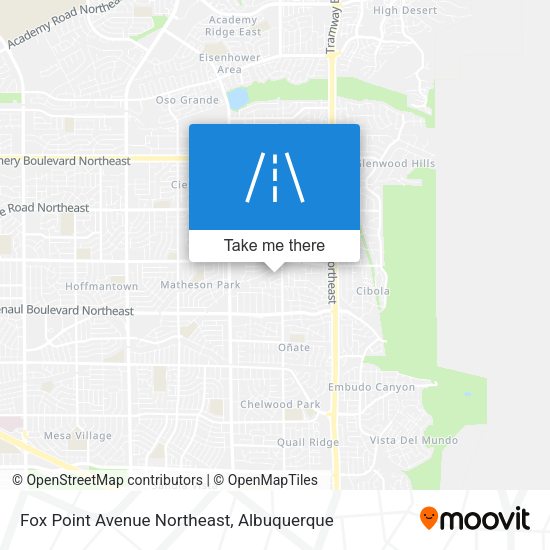 Mapa de Fox Point Avenue Northeast