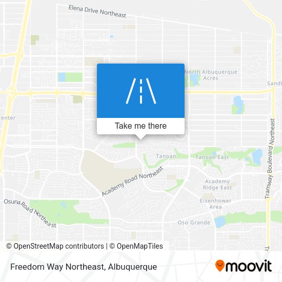 Freedom Way Northeast map