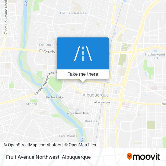 Fruit Avenue Northwest map