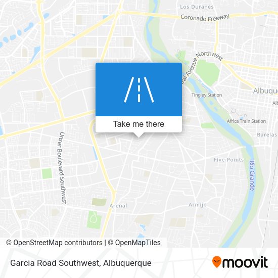 Mapa de Garcia Road Southwest