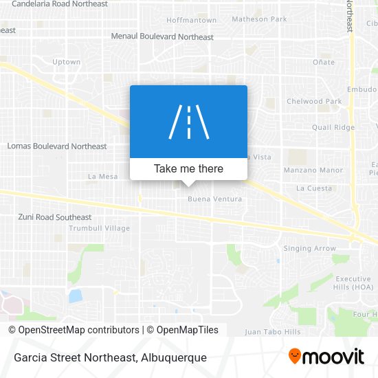 Garcia Street Northeast map