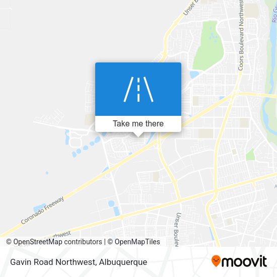 Gavin Road Northwest map