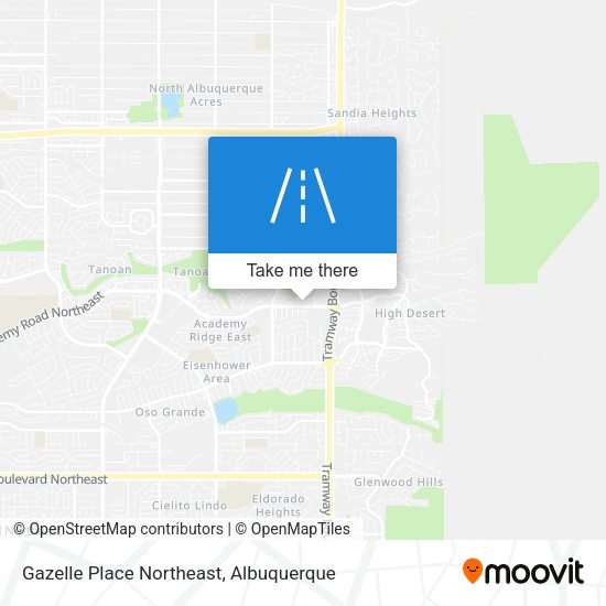 Gazelle Place Northeast map