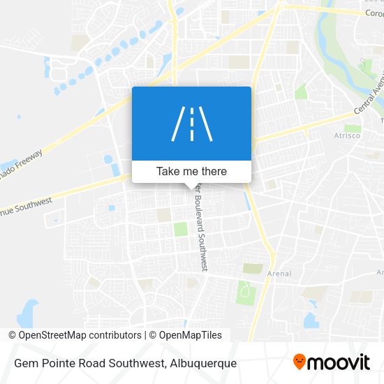 Gem Pointe Road Southwest map
