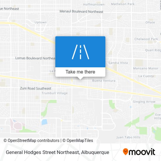 Mapa de General Hodges Street Northeast