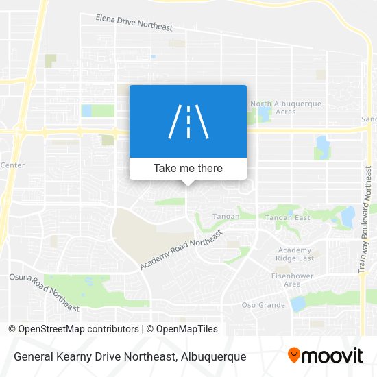 General Kearny Drive Northeast map