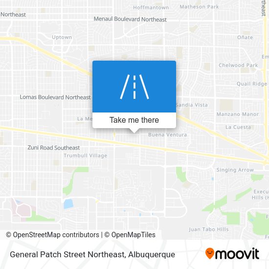 General Patch Street Northeast map