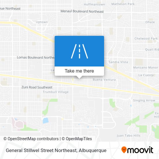 General Stillwel Street Northeast map