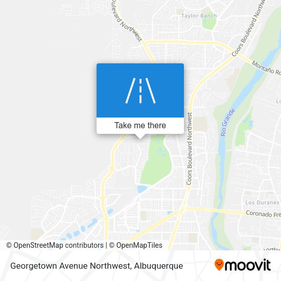 Georgetown Avenue Northwest map