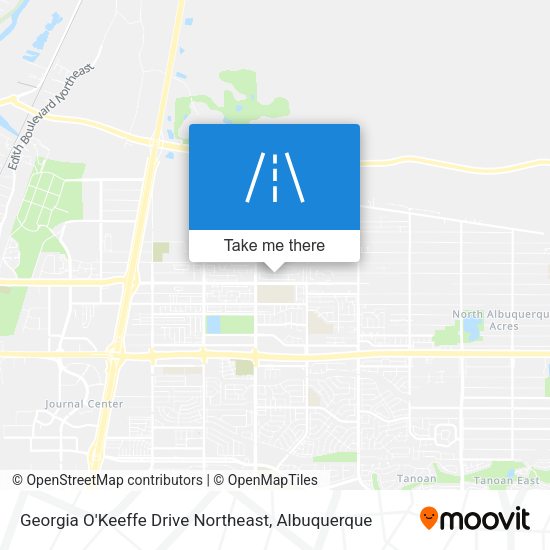 Georgia O'Keeffe Drive Northeast map