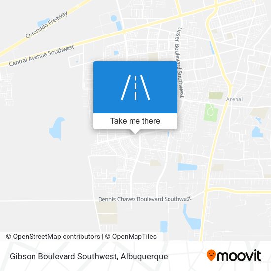 Mapa de Gibson Boulevard Southwest
