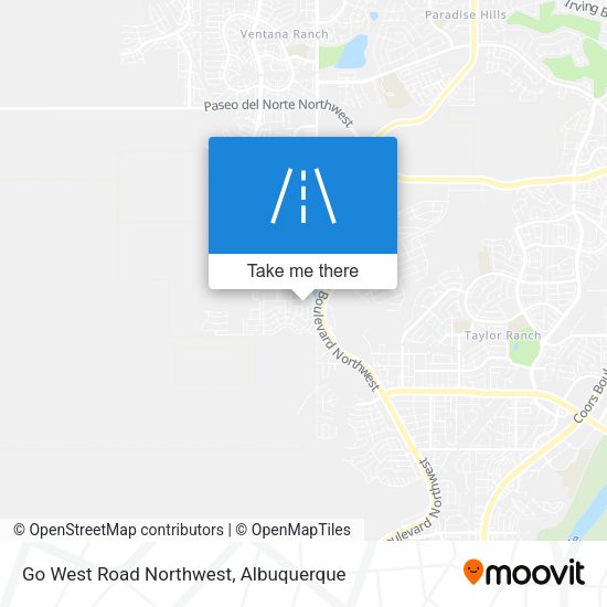 Go West Road Northwest map