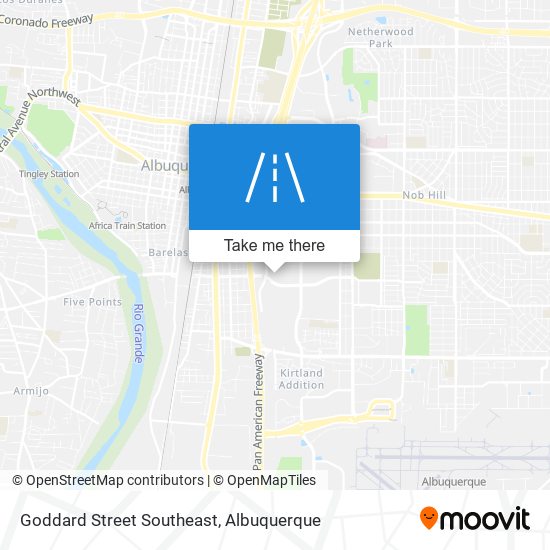 Goddard Street Southeast map