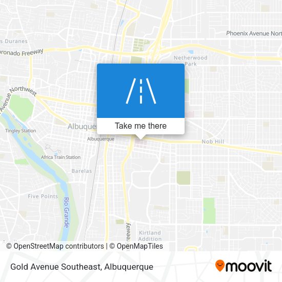 Gold Avenue Southeast map