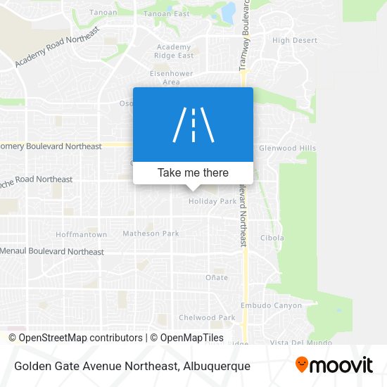 Mapa de Golden Gate Avenue Northeast