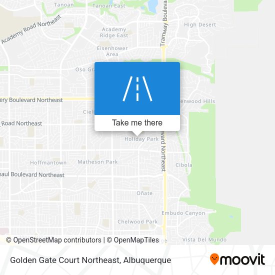 Mapa de Golden Gate Court Northeast