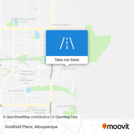 Goldfield Place map