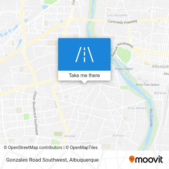 Mapa de Gonzales Road Southwest