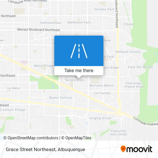 Grace Street Northeast map