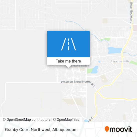 Granby Court Northwest map
