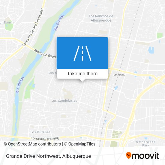 Grande Drive Northwest map