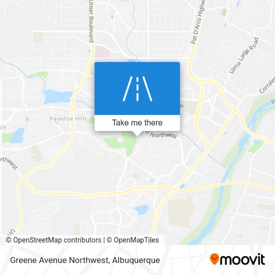 Mapa de Greene Avenue Northwest