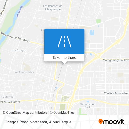 Griegos Road Northeast map