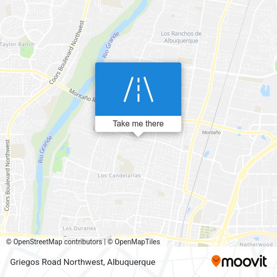 Griegos Road Northwest map