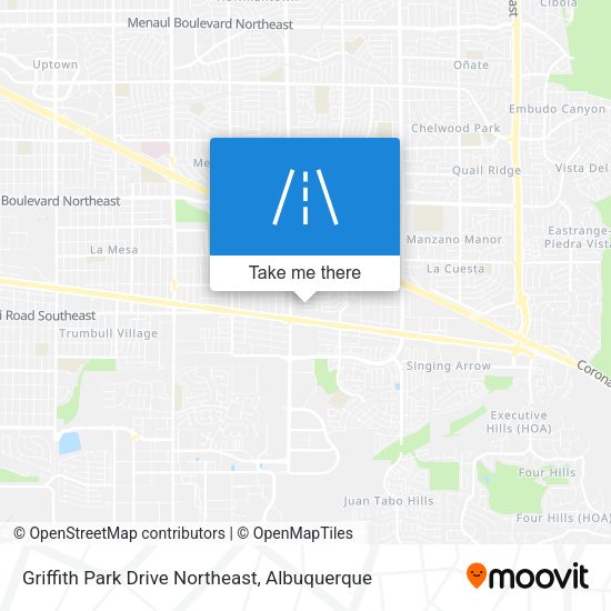 Griffith Park Drive Northeast map