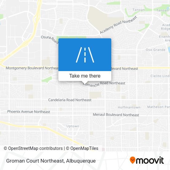 Groman Court Northeast map