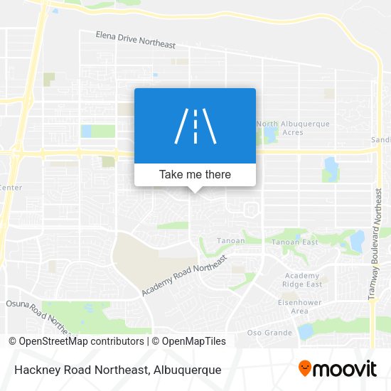 Hackney Road Northeast map