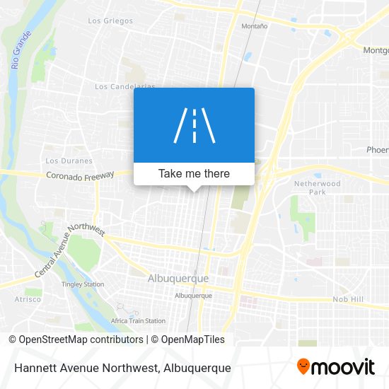 Hannett Avenue Northwest map