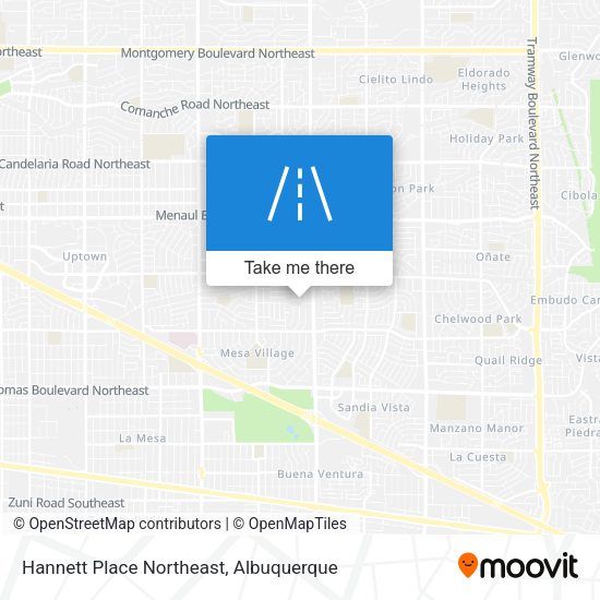 Hannett Place Northeast map