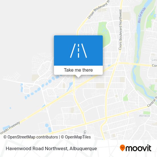 Havenwood Road Northwest map