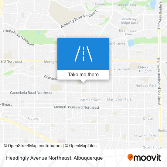 Headingly Avenue Northeast map
