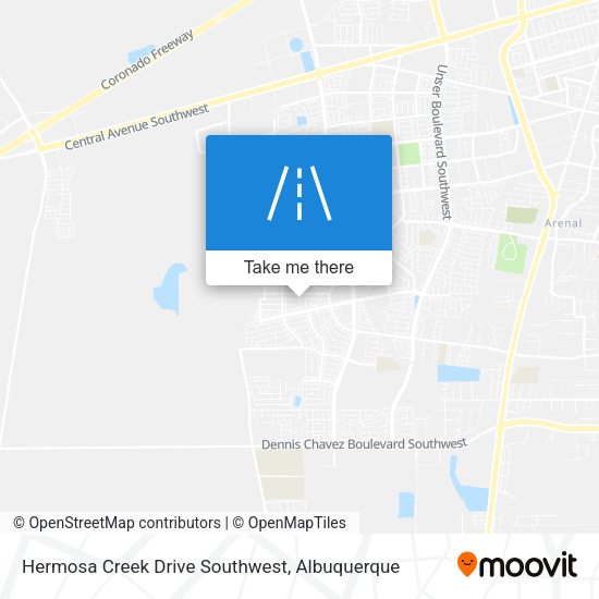 Hermosa Creek Drive Southwest map