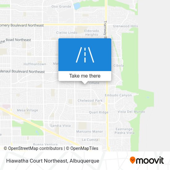 Mapa de Hiawatha Court Northeast