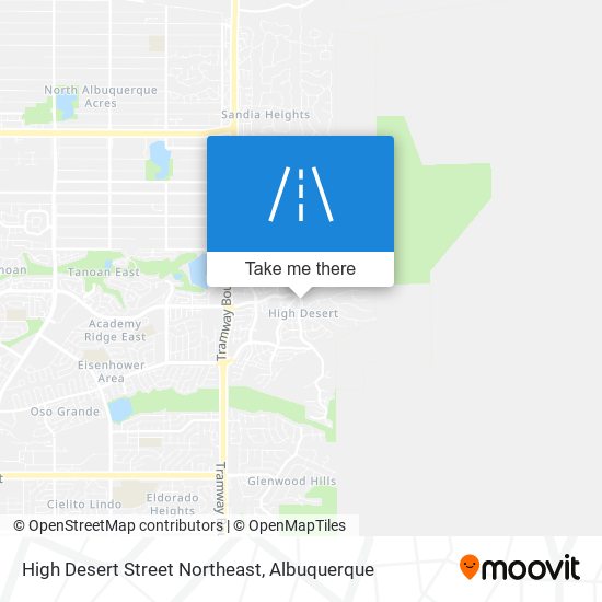 High Desert Street Northeast map