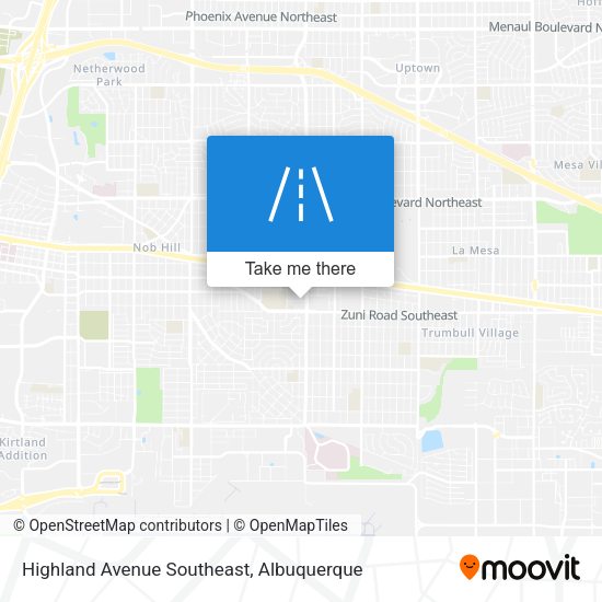 Highland Avenue Southeast map