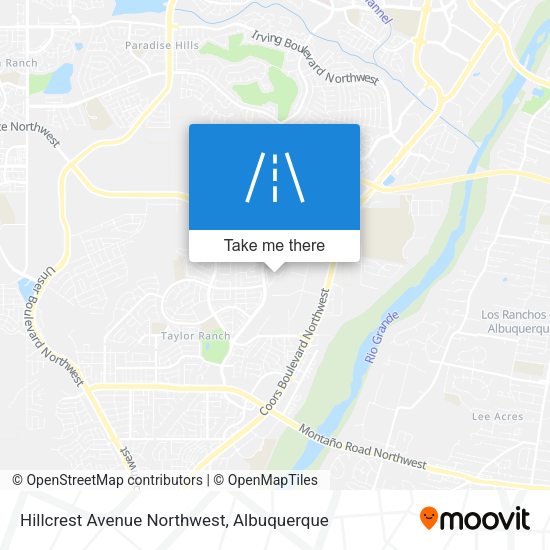 Hillcrest Avenue Northwest map