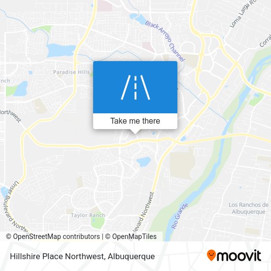 Mapa de Hillshire Place Northwest